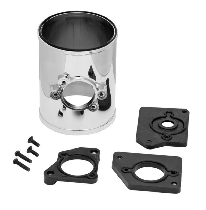 Spectre Air Flow Sensor Mount 3in. OD - Chrome Spectre Mass Air Flow Sensors