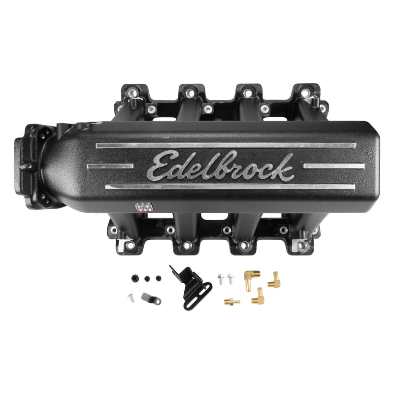 Pro-Flo XT Small Block Chevy LS1 EFI Black Intake Manifold EDELBROCK Autoparts