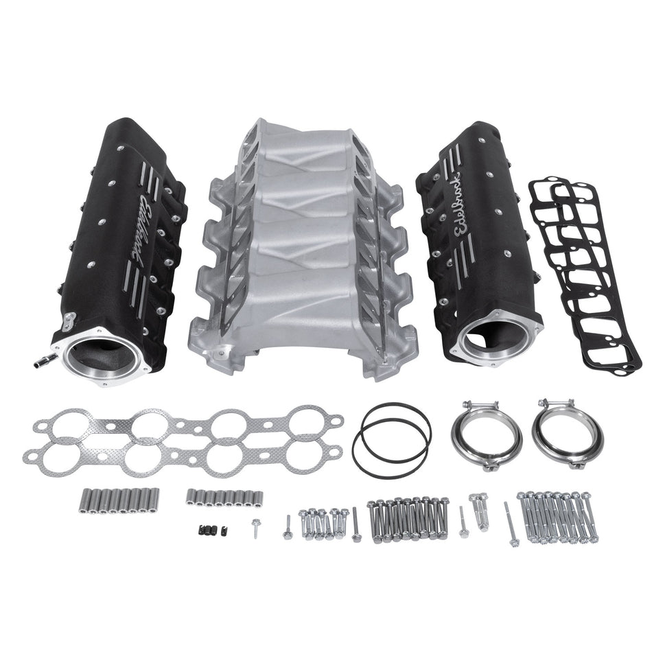 Cross-Ram Small Block Chevy LS3 Black Intake Manifold