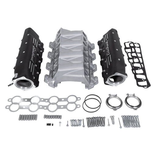 Cross-Ram Small Block Chevy LS3 Black Intake Manifold EDELBROCK Autoparts