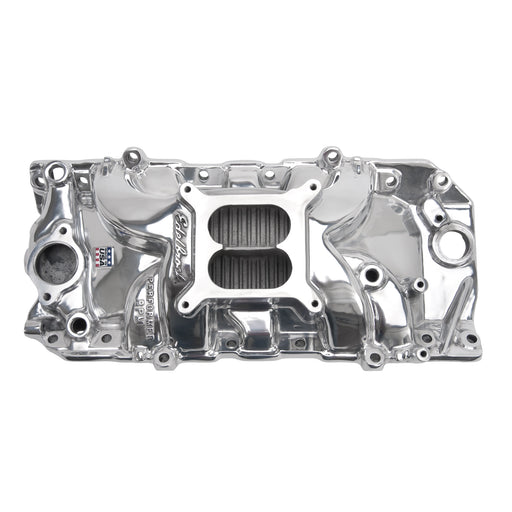 RPM Air-Gap Big Block Chevy 2-O Polished Intake Manifold EDELBROCK Autoparts
