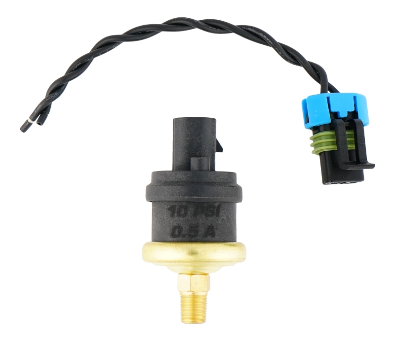 DeatschWerks 10psi 1/8th NPT Adjustable (8-12PSI) Hobbs Switch with Pigtail (0.5A) DeatschWerks Relays