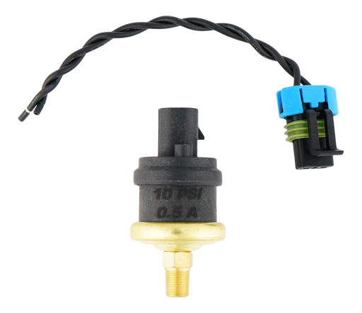 DeatschWerks 10psi 1/8th NPT Adjustable (8-12PSI) Hobbs Switch with Pigtail (0.5A) DeatschWerks Relays