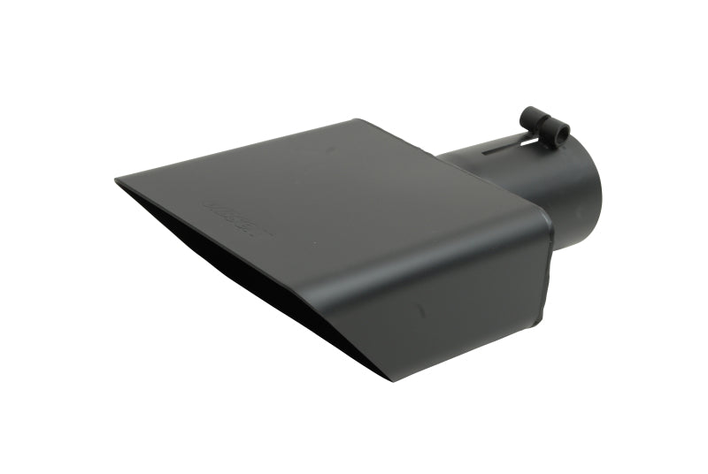 Gibson Rectangle Sport Tip - Center - 6x2.75in OD/2.5in Inlet/9.5in Length - Black Ceramic Gibson Tips