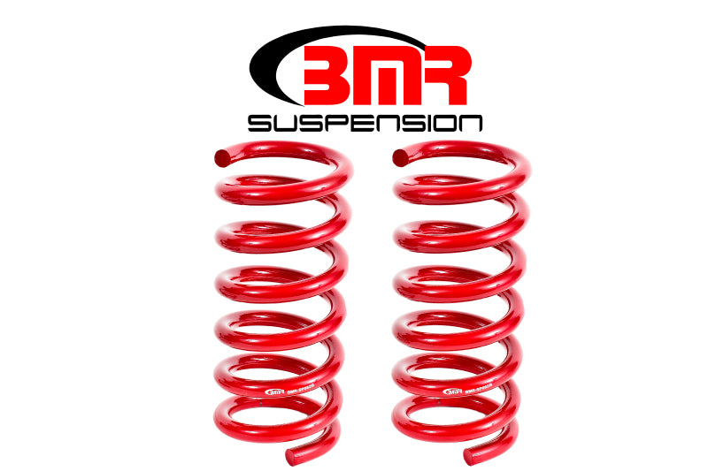 BMR 15-17 S550 Mustang Rear Performance Version Lowering Springs - Red BMR Suspension Lowering Springs