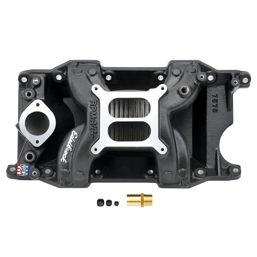 RPM Air-Gap Small Block Chrysler Black Intake Manifold EDELBROCK Autoparts