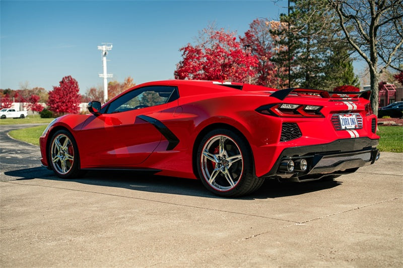 Corsa 2020-2025 Chevrolet Corvette C8 RWD 3in Valved Cat-Back Delete w/ NPP w/4.5in CF Polished Tips CORSA Performance Catback