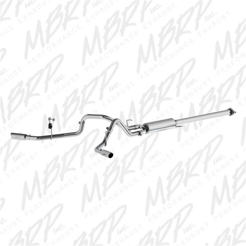MBRP 2015 Ford F-150 2.7L / 3.5L EcoBoost 2.5in Cat Back Dual Side Split Alum Exhaust System MBRP Catback