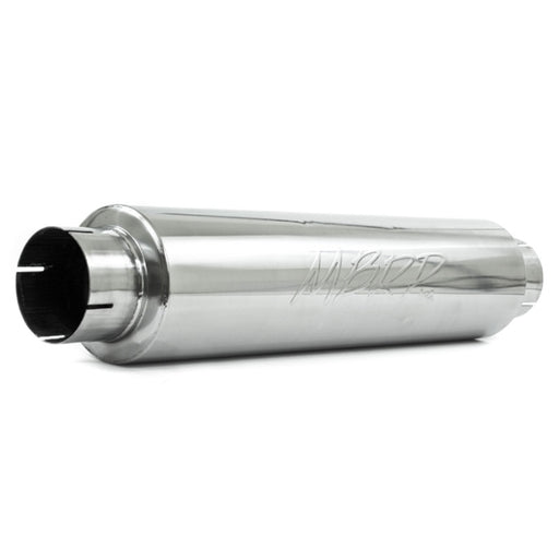 MBRP Universal Quiet Tone Muffler 4in Inlet/Outlet 24in Body 6in Dia 30in Overall T409 MBRP Muffler