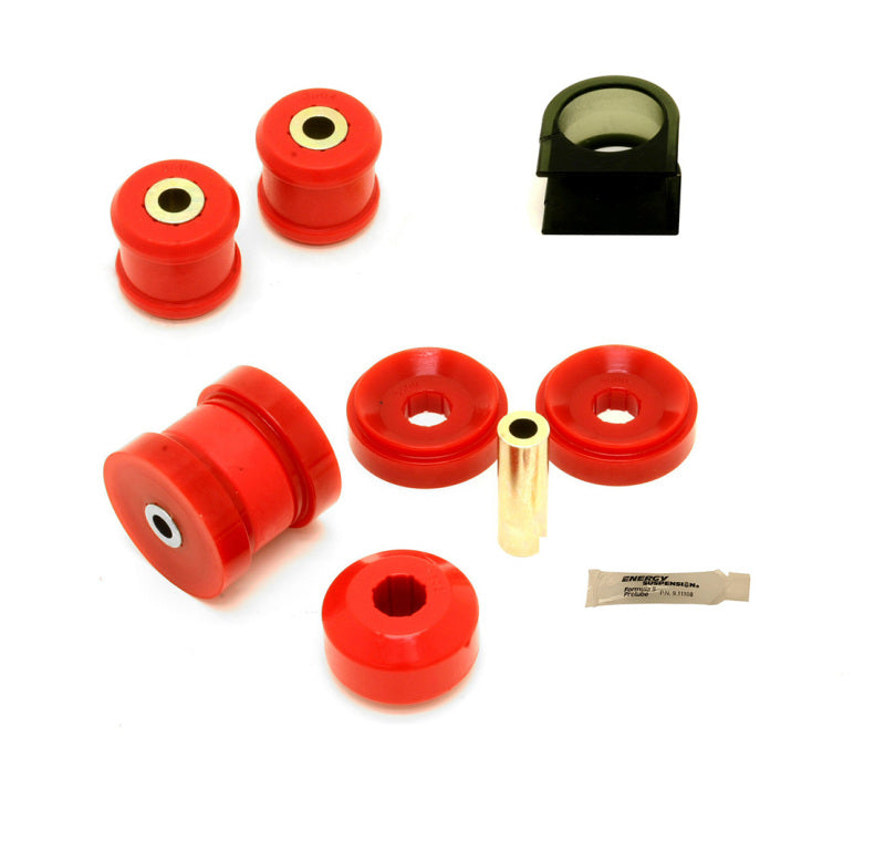 BMR 10-15 5th Gen Camaro Front Suspension Bushing Kit (BK008 BK018 BK019) - Black/Red BMR Suspension Bushing Kits