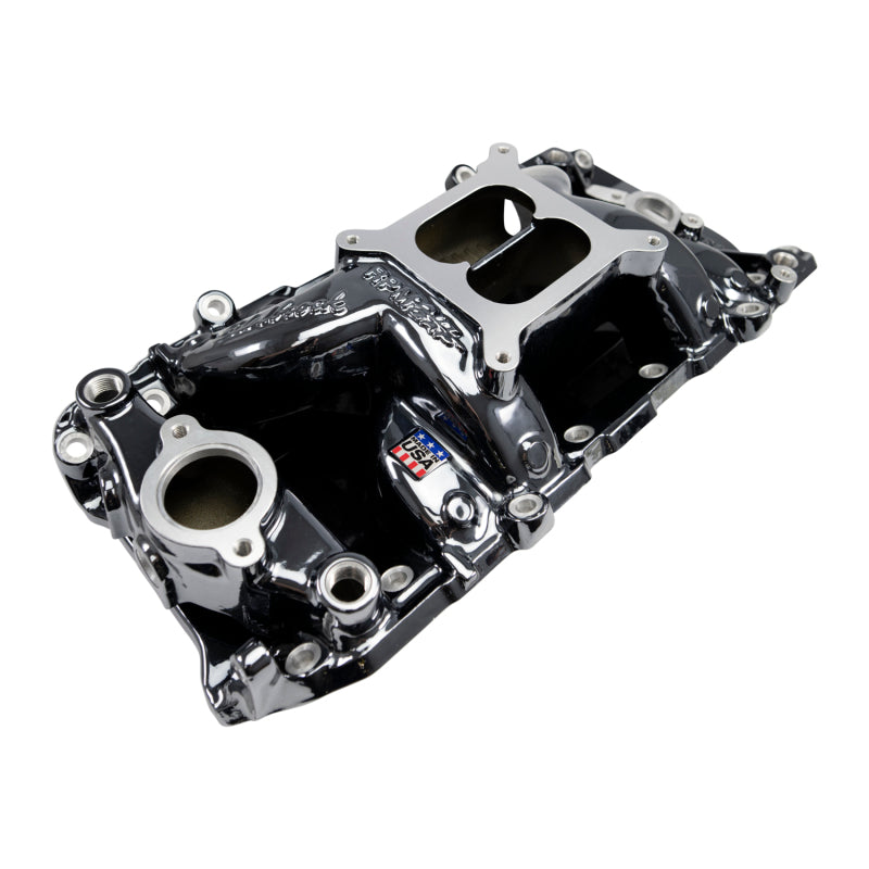 Edelbrock RPM Air-Gap Intake Manifold for Big-Block Chevy Oval Port - Black Plasma Finish Edelbrock Intake Manifolds