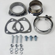 Granatelli 3in V-Band to Straight Connection Cutout w/Gaskets (3-Bolt) Granatelli Motor Sports Exhaust Adapters