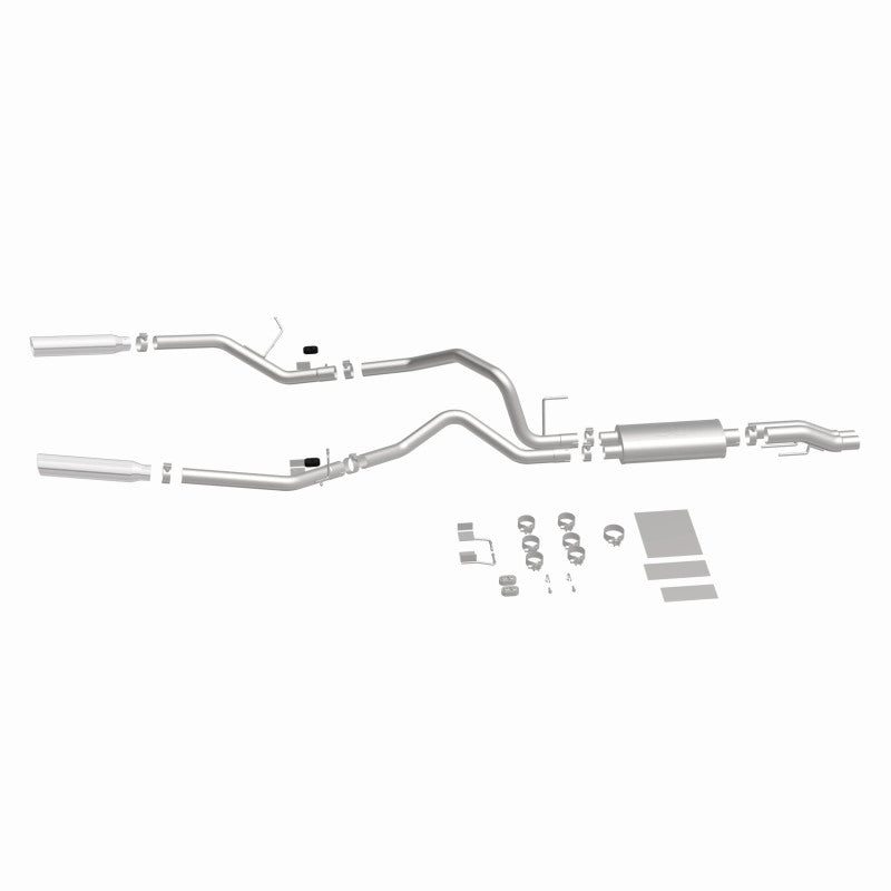 MagnaFlow 11 Ford F-150 3.7L/5.0L/6.2L SS Catback Exhaust Dual Split Rear Exit w/ 3.5in SS Tips Magnaflow Catback