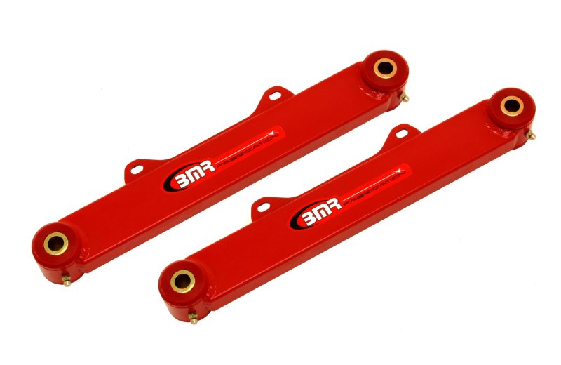 BMR 10-15 5th Gen Camaro Rear Non-Adj. Toe Rods (Polyurethane) - Red BMR Suspension Suspension Arms & Components