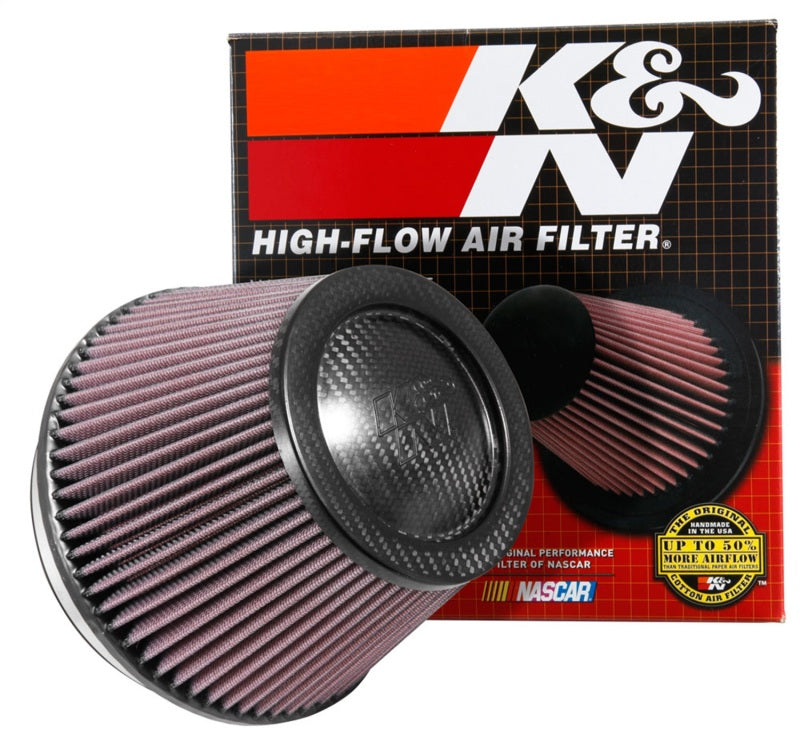 K&N Universal Carbon Fiber Filter 6in Flange / 7-1/2in OD-B / 5-1/8in OD-T / 5in H K&N Engineering Air Filters - Universal Fit