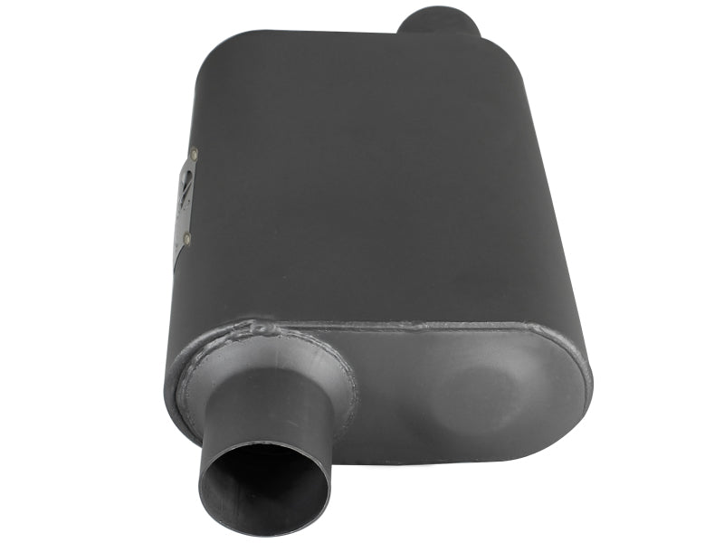 aFe Scorpion Replacement Alum Steel Muffler 2-1/2in In/Out Baffled Offset/Offset 13inL x10inW x4inH aFe Catback