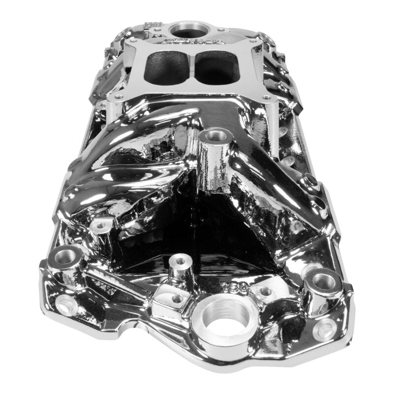 Edelbrock Intake Manifold - Small Block Chevy - RPM Air Gap - Chrome Plasma Coated