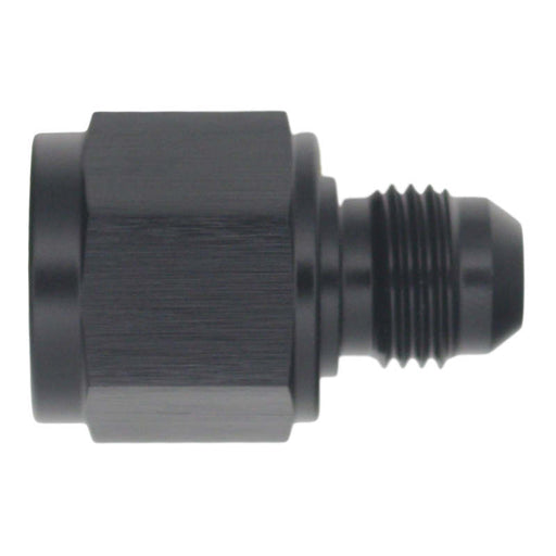 DeatschWerks 8AN Female Flare to 6AN Male Flare Reducer - Anodized Matte Black DeatschWerks Fittings