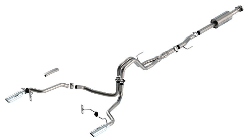 Borla F-150 2021 5.0L 4dr CC SB EC STB Lariat/KR/Platinum/LTD 3/2.25 SRE Cat-Back ATAK CHR Tips Borla Catback