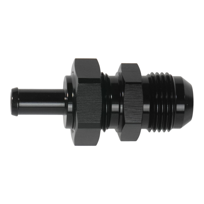 DeatschWerks 10AN Male Flare Bulkhead to 3/8in Hose Barb Straight DeatschWerks Fuel Components Misc