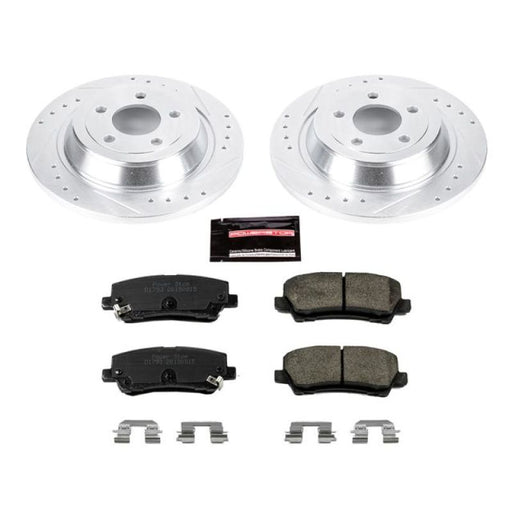 Power Stop 15-19 Ford Mustang Rear Z23 Evolution Sport Brake Kit PowerStop Brake Kits - Performance D&S