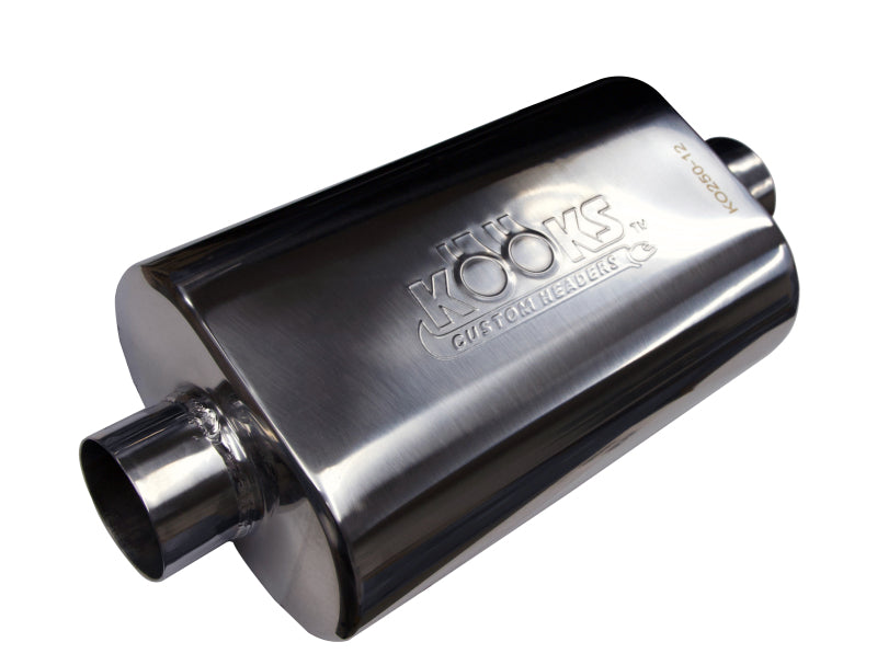 Kooks Universal 2 1/2in Center/Center Oval Muffler (4x8x12) Kooks Headers Muffler