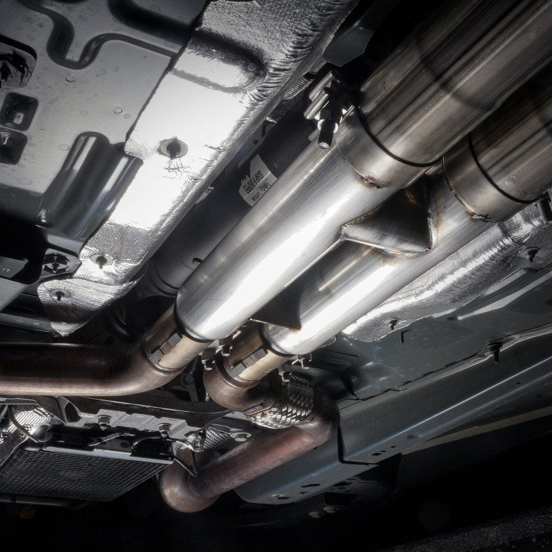 Stainless Works 2018+ Ford Mustang GT 3in Redline Series Catback H-Pipe w/Active Valves & Quad Tips Stainless Works Catback