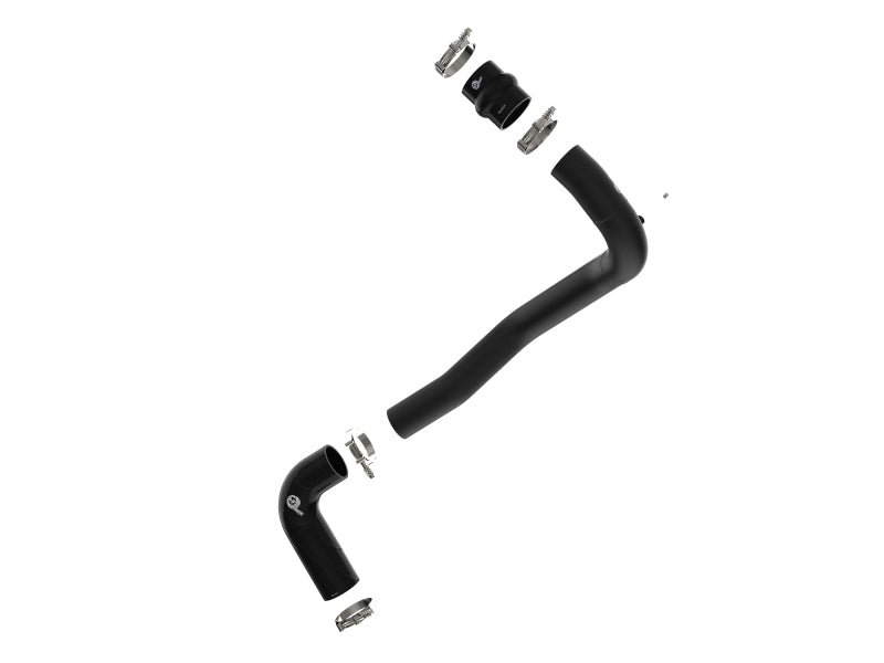 aFe 08-10 Ford Trucks V8-6.4L (td) BladeRunner 3 IN Aluminum Hot Charge Pipe - Black aFe Intercoolers