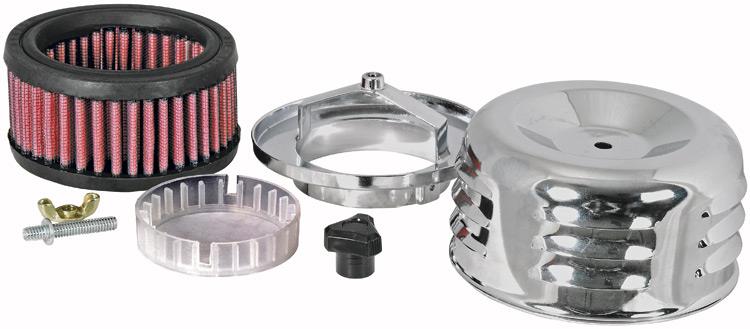 K&N Lvrd 2-3/16in Or 2-5/18in Flg. 4in Top (1) K&N Engineering Air Filters - Universal Fit