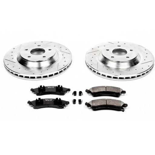 Power Stop 88-96 Chevrolet Corvette Front Z23 Evolution Sport Brake Kit PowerStop Brake Kits - Performance D&S