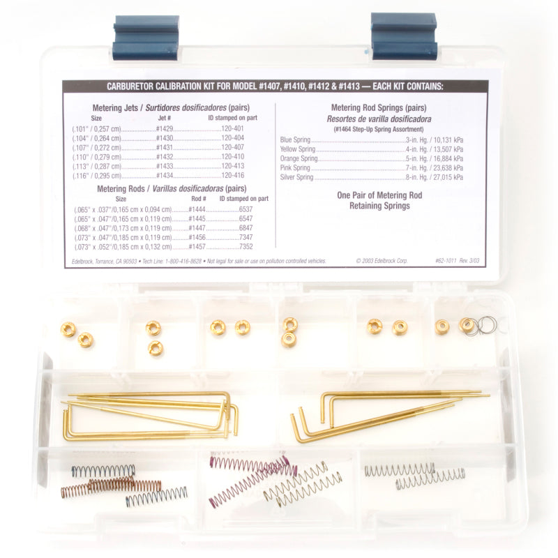 Edelbrock Jet / Rod Kit for 1407/1410/1412/1413 Edelbrock Carburetors