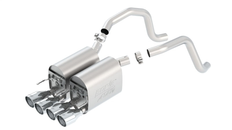 Borla 05-08 Chevrolet Corvette Coupe/Conv 6.0L/6.2L 8cyl Aggressive ATAK Exhaust (rear section only) Borla Catback