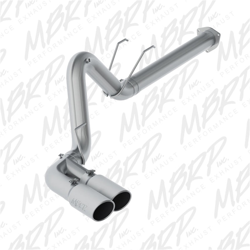 MBRP 17-19 Ford F-250/350/450 6.7L 4in Filter Back Single Side Dual Exit T409 Exhaust System MBRP DPF Back
