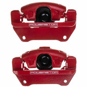 Power Stop 07-18 Jeep Wrangler JK Front Red Caliper Pair w/Bracket PowerStop Brake Calipers - Perf