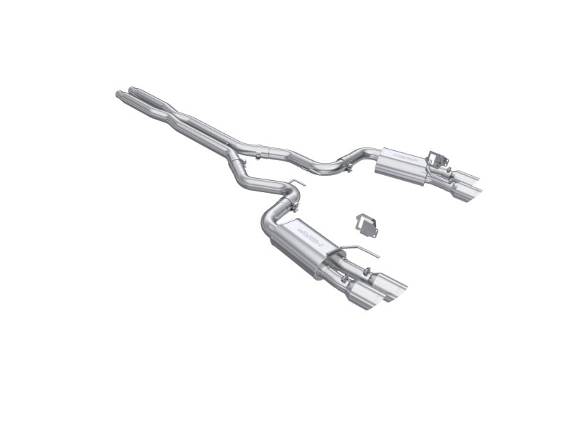 MBRP 2024+ Ford Mustang GT Armor Pro 3in Steet Profile Catback Exhaust - Stainless Steel Tips MBRP Catback
