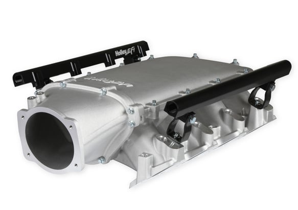 Holley Ultra Lo-Ram Manifold Kit Single Injector- Satin - GM LS3/L92 300-680 HOLLEY EFI Autoparts