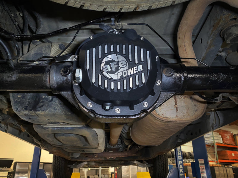 aFe 90-14 Ford F-150 Rear Differential Cover - Black w/ Machined Fins aFe Diff Covers