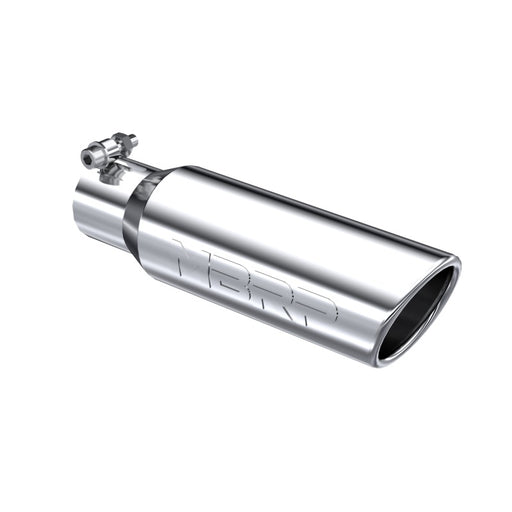 MBRP Universal Tip 3in O.D. Angled Rolled End 2 inlet 10 length MBRP Steel Tubing