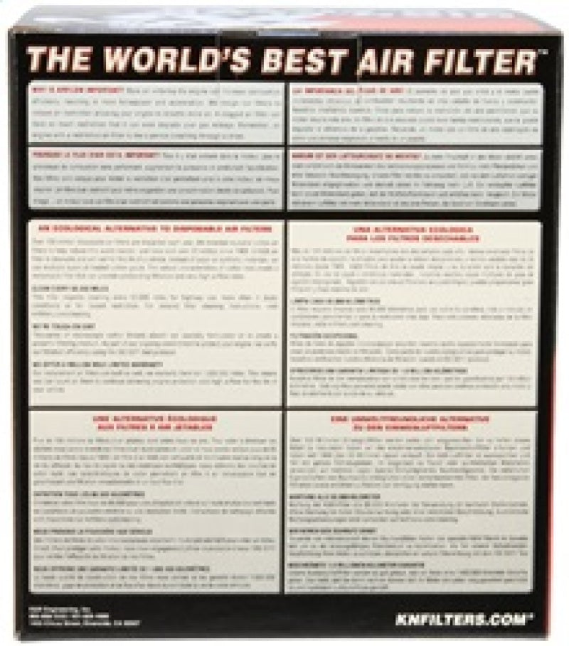 K&N Filter Universal Rubber Filter 5in Flange 6.5in Base 4.5in Top 5.5in Height K&N Engineering Air Filters - Universal Fit