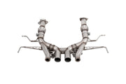 Corsa 23-25 Chevrolet Corvette C8 Z06 3in Valved Cat-Back Exhaust Muffler Delete Track Systemw/o Tip CORSA Performance Catback