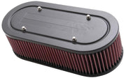 K&N Custom Oval Racing Assembly Red 11.96in Inside Length / 5.22in Inside Width / 3.25in Filter H K&N Engineering Carburetor Air Cleaners