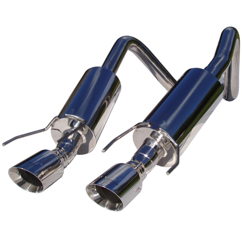 MBRP 2005-2008 Chev Corvette Dual Muffler Axle Back 4 Round Dual Wall Tips MBRP Axle Back