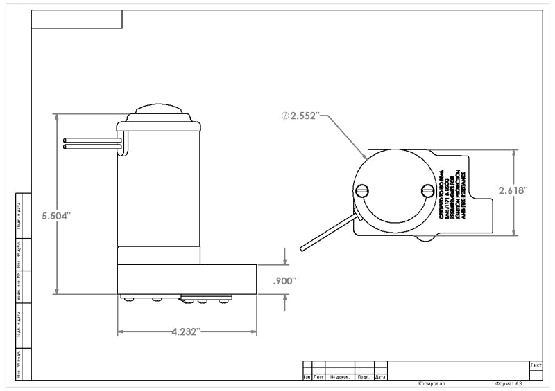 Aeromotive Marine Pump 14-PSI - 3/8 NPT ports Aeromotive Fuel Pumps