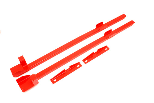BMR 79-93 Fox Mustang Hardtop Only Weld-On Boxed Premium Subframe Connectors - Red BMR Suspension Chassis Bracing