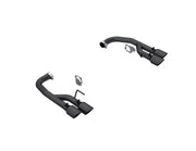 MBRP 2024 Ford Mustang GT 5.0L 2.5in Dual Rear Axle-Black Tips - Black-Coated Aluminized Steel MBRP Axle Back