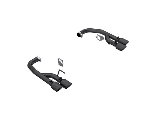 MBRP 2024 Ford Mustang GT 5.0L 2.5in Dual Rear Axle-Black Tips - Black-Coated Aluminized Steel MBRP Axle Back