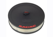 Ford Racing Air Cleaner Kit - Black Crinkle Finish w/ Red Emblem Ford Racing Air Filters - Universal Fit