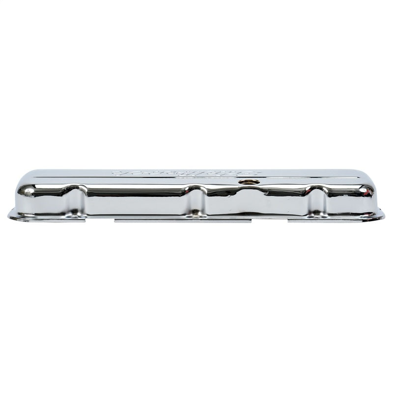 Edelbrock Valve Cover Signature Series Chevrolet 1965 and Later 396-502 V8 Low Chrome Edelbrock Valve Covers