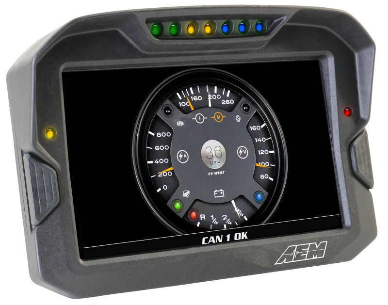 AEM CD-7 Logging GPS Enabled Race Dash Carbon Fiber Digital Display w/o VDM (CAN Input Only) AEM Gauges