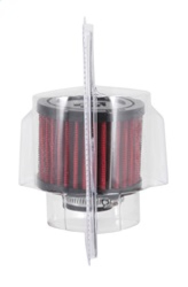 K&N 1 inch ID 3 inch OD 2.375 inch H Rubber Base Crankcase Vent Filter K&N Engineering Air Filters - Universal Fit